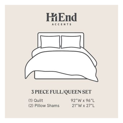 Image showing  Stella Faux Silk Velvet Quilt Set, 3PC