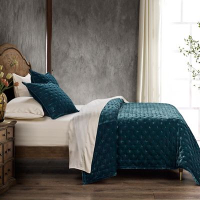 Image showing  Stella Faux Silk Velvet Quilt Set, 3PC