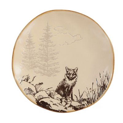 Image showing  White Pine Ceramic Dinnerware Set, Brown, 16 pc.