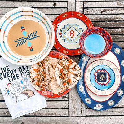 Paseo Road Spirit Valley Melamine Dinnerware Set, 14 pc.