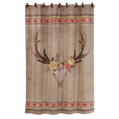 Paseo Road Desert Skull Shower Curtain, 72 in. x 72 in., 1 pc.