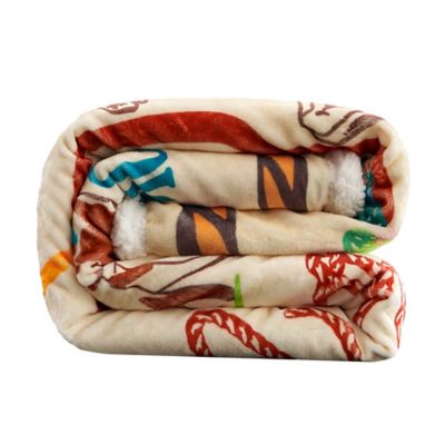 Image showing 1 th Indigo Hill Campfire Sherpa Fleece Throw & Throw Set, 1 pc. or 3 pc.
