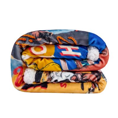 Image showing  Campfire Sherpa Fleece Throw & Throw Set, 1 pc. or 3 pc.