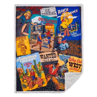 Image showing  Campfire Sherpa Fleece Throw & Throw Set, 1 pc. or 3 pc.