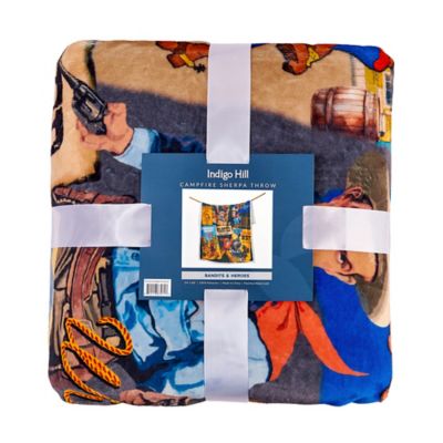 Image showing  Campfire Sherpa Fleece Throw & Throw Set, 1 pc. or 3 pc.