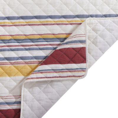 Image showing  Mystic Stripe Cotton Gauze Quilt Set, 3PC