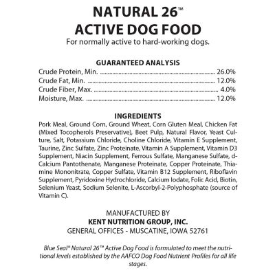 Image showing  Natural 26 Dry Dog Food
