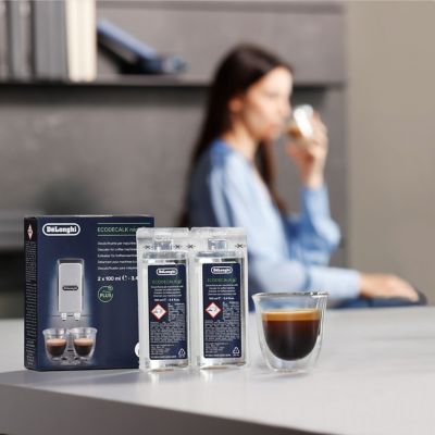 Image showing 5 th DeLonghi EcoDecalk Descaler and Water Filter, pack of 2 Bottles