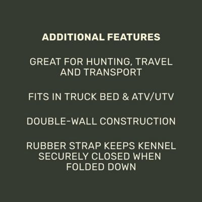 Image showing 5 th Field & Stream 36 in. Heavy-Duty Collapsible Travel Dog Kennel