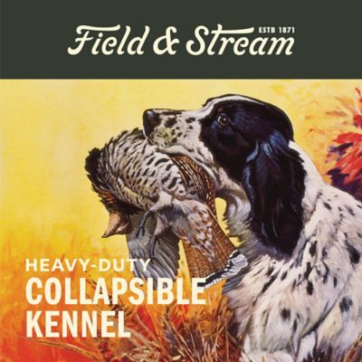 Image showing 9 th Field & Stream 36 in. Heavy-Duty Collapsible Travel Dog Kennel