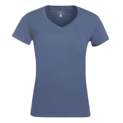 Blue Mountain Women's V-Neck Short-Sleeve T Shirt