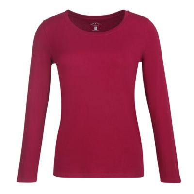 Image showing  Women's Scoop Neck Long-Sleeve T Shirt