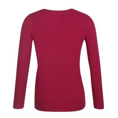 Image showing  Women's Scoop Neck Long-Sleeve T Shirt