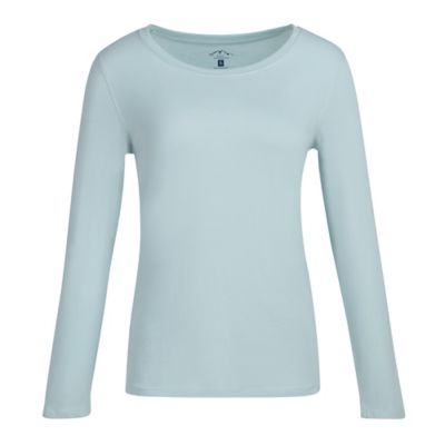 Blue Mountain Women's Scoop Neck Long-Sleeve T Shirt