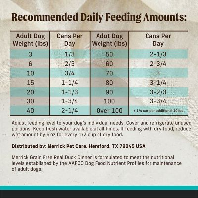 Image showing 6 th Merrick Adult Grain-Free Premium and Natural Real Duck Dinner Wet Dog Food, 12.7 oz.