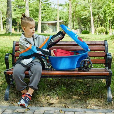 Image showing 1 th GoPowerBike Kids' GoVoyage 2-in-1 Luggage Scooter, Blue