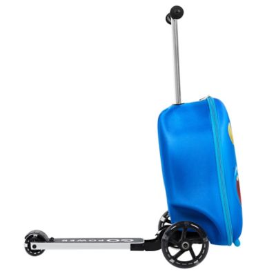 Image showing 6 th GoPowerBike Kids' GoVoyage 2-in-1 Luggage Scooter, Blue
