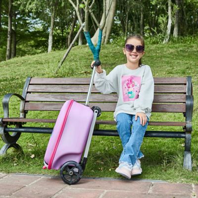 Image showing 2 th GoPowerBike Kids' GoVoyage 2-in-1 Luggage Scooter, Pink