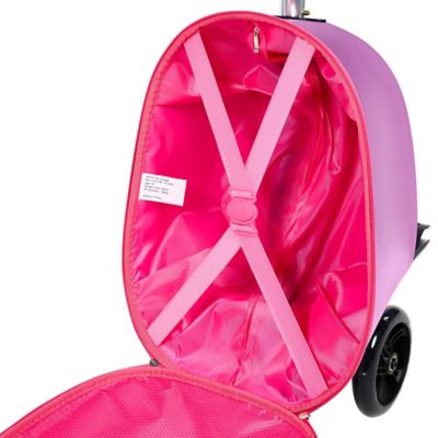 Image showing 8 th GoPowerBike Kids' GoVoyage 2-in-1 Luggage Scooter, Pink