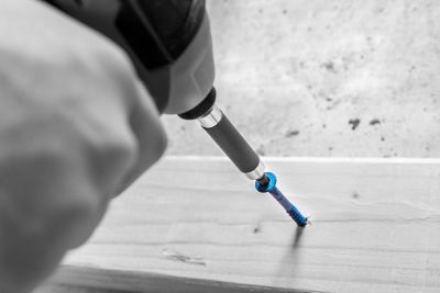 Image showing  Star Head Screw Anchors, Climaseal Blue, 25-Pack