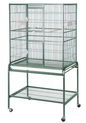 A&E Cage Flight Cage & Stand With Double Front Door, 13221 HQ Green