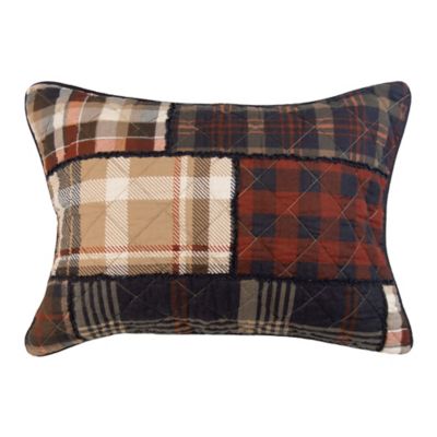 Image showing  LJ Plaid Cotton Pieced Quilted Bedding Set