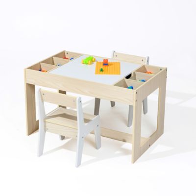 Image showing  Drawing and Activity Board Children Table with 2 Chairs Set