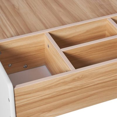 Image showing  Children Play Table with Bookcase and 2 Chairs Set