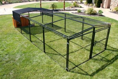 Image showing  Metal Coop with Extension Combo