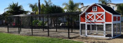 Image showing  Metal Coop with Extension Combo