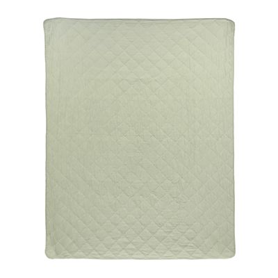 Image showing  Peach Rose Cotton Pieced Throw Blanket