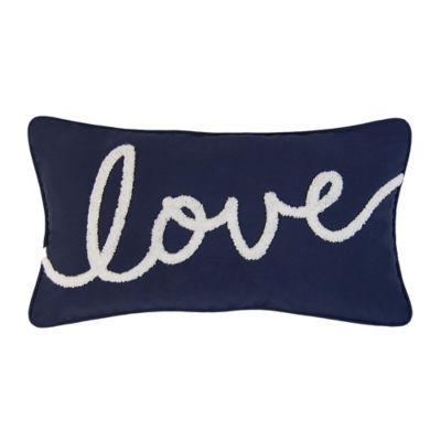Image showing  Checkerboard Indigo Decor Pillow Set