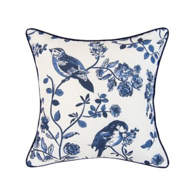 Image showing  Checkerboard Indigo Decor Pillow Set