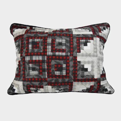 Image showing  Log Cabin Star Cotton Quilted Bedding Set