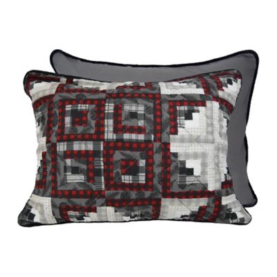 Image showing  Log Cabin Star Cotton Quilted Bedding Set