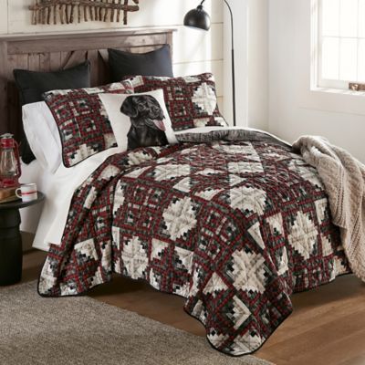Image showing  Log Cabin Star Decor Pillow Set