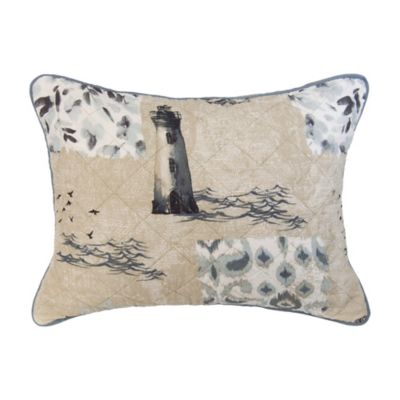 Image showing  Seascape Cotton Quilted Bedding Set