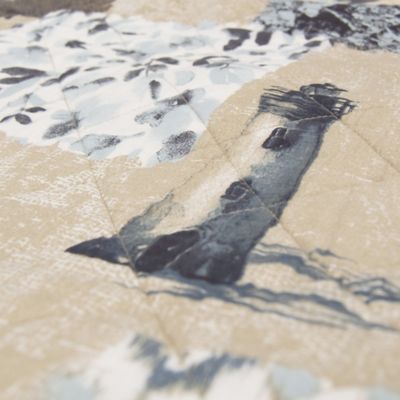 Image showing  Seascape Cotton Quilted Bedding Set