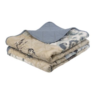 Image showing  Seascape Cotton Quilted Throw