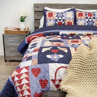 Image showing 6 th Donna Sharp County Fair UCC Quilted Bedding Set