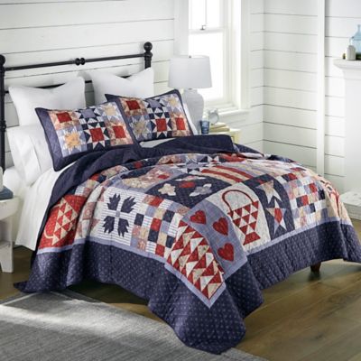 Image showing 7 th Donna Sharp County Fair UCC Quilted Bedding Set
