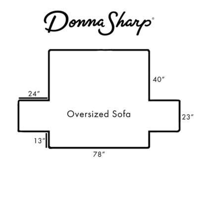 Image showing  Red Forest Oversized Sofa Cover