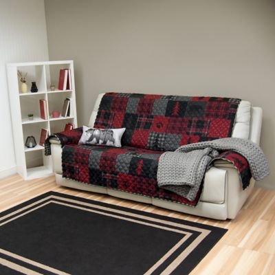 Image showing  Red Forest Oversized Sofa Cover
