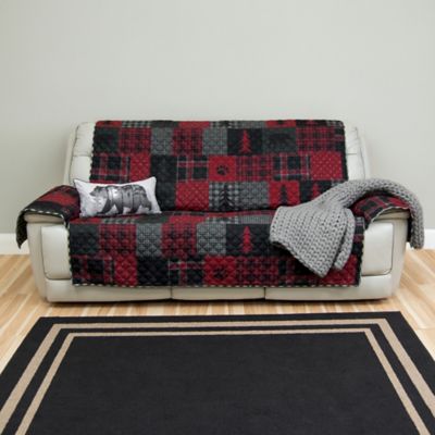 Image showing  Red Forest Oversized Sofa Cover