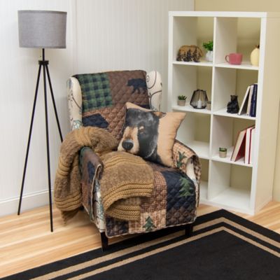 Image showing  Brown Bear Cabin Chair Cover