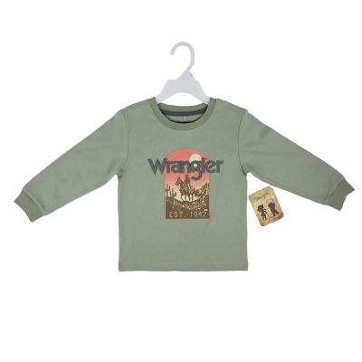 Wrangler Boys' Cowboy Long-Sleeve T-Shirt