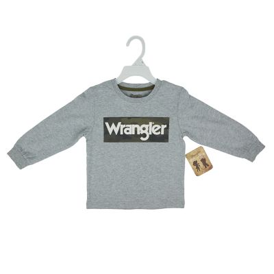 Wrangler Boys' Camo Long-Sleeve T-Shirt