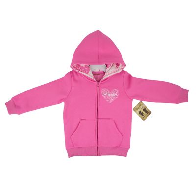 Wrangler Girls' Heart Hoodie