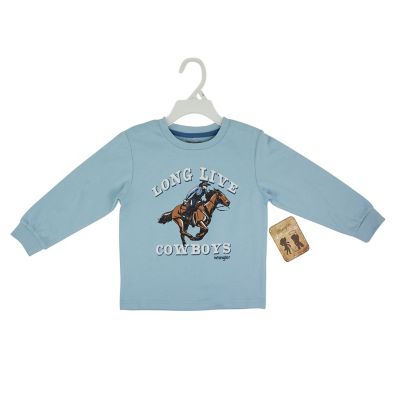 Wrangler Boys' Love Live Cowboys Long-Sleeve T-Shirt