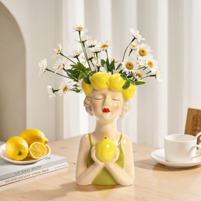Image showing  Lady Lemons Ceramic 11.6-Inch Tall Sculpture Vase